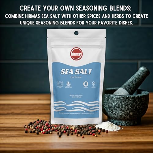 Sal marina fina Hirmas 16 Oz bolsa resellable miniatura 6