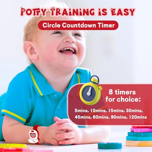 NN BEN NEVIS Potty Training Watch, Potty Timer Toilet Shape and LED Colorful Lights, Toddler Toilet Training Aid, Remind Toddler to Go to The Toilet, Best Gift for Toddlers2