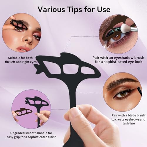 Eyeshadow Tool, Eye Makeup Aid, Eyeshadow Stencils for Eyes, Eyeliner Stencil for Women, Quick Makeup Template - Image 4