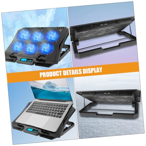 Base con ventilador para laptop 15.6 pulg ajustable miniatura 3