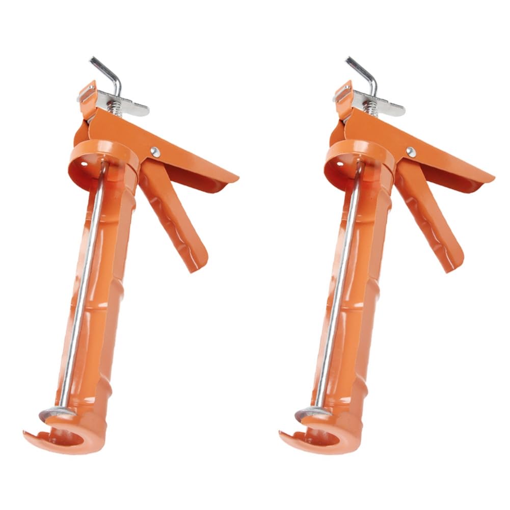 Ehwisbe 2Pcs Caulking Tool, 10:1 Thrust Ratio, Caulk Tool No Drip, Hand Caulking Tool For Glass Glue And Silicone Glue
