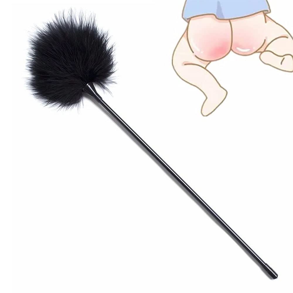ZZZYW Pluma Sexual de Silicona Negra, Tickler para Parejas