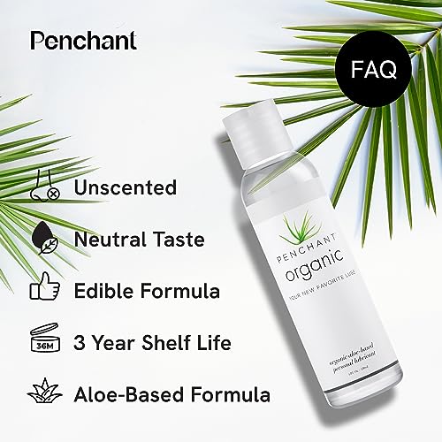 Penchant ORGANIC Aloe Vera Lube - Personal Lubricafication For Women And Men - Water Resistant Sex Lube - Natural Moisturizing Lubricant Gel thumb #1