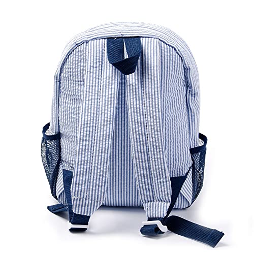 BLANKSMALL Kids Toddler Soft Seersucker Backpack - Light Weight Roomy Overnight Weekend Small Duffel Bag4