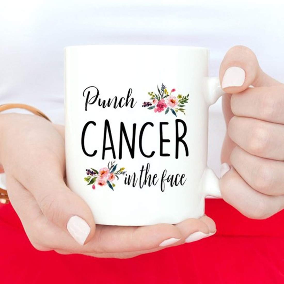 Punch Cancer in The Face, Cancer Survivor Mug, Cancer Free, Gift for Cancer Survivor, Cancer Remission Gifts, Cancer Warrior, Chemo Gift