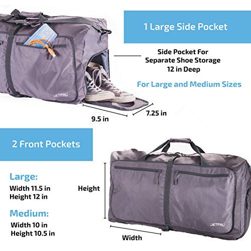 JETPAL Spacious Foldable Duffel Bag (Large)