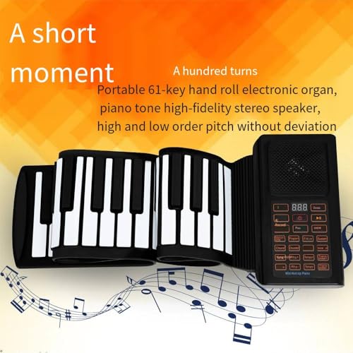 LentLY EP-15 Piano électrique intelligent à 61 touches, clavier de piano électrique numérique portable pliable – Touches d’effets sonores rouges, rechargeable, adapté aux débutants, aux apprenants ava - Les Beatles, Paul McCartney, John Lennon, RIngo Starr, George Harrison LentLY EP-15 Piano électrique intelligent à 61 touches, clavier de piano électrique numérique portable pliable - Touches d'effets sonores rouges, rechargeable, adapté aux débutants, aux apprenants ava – Image 8