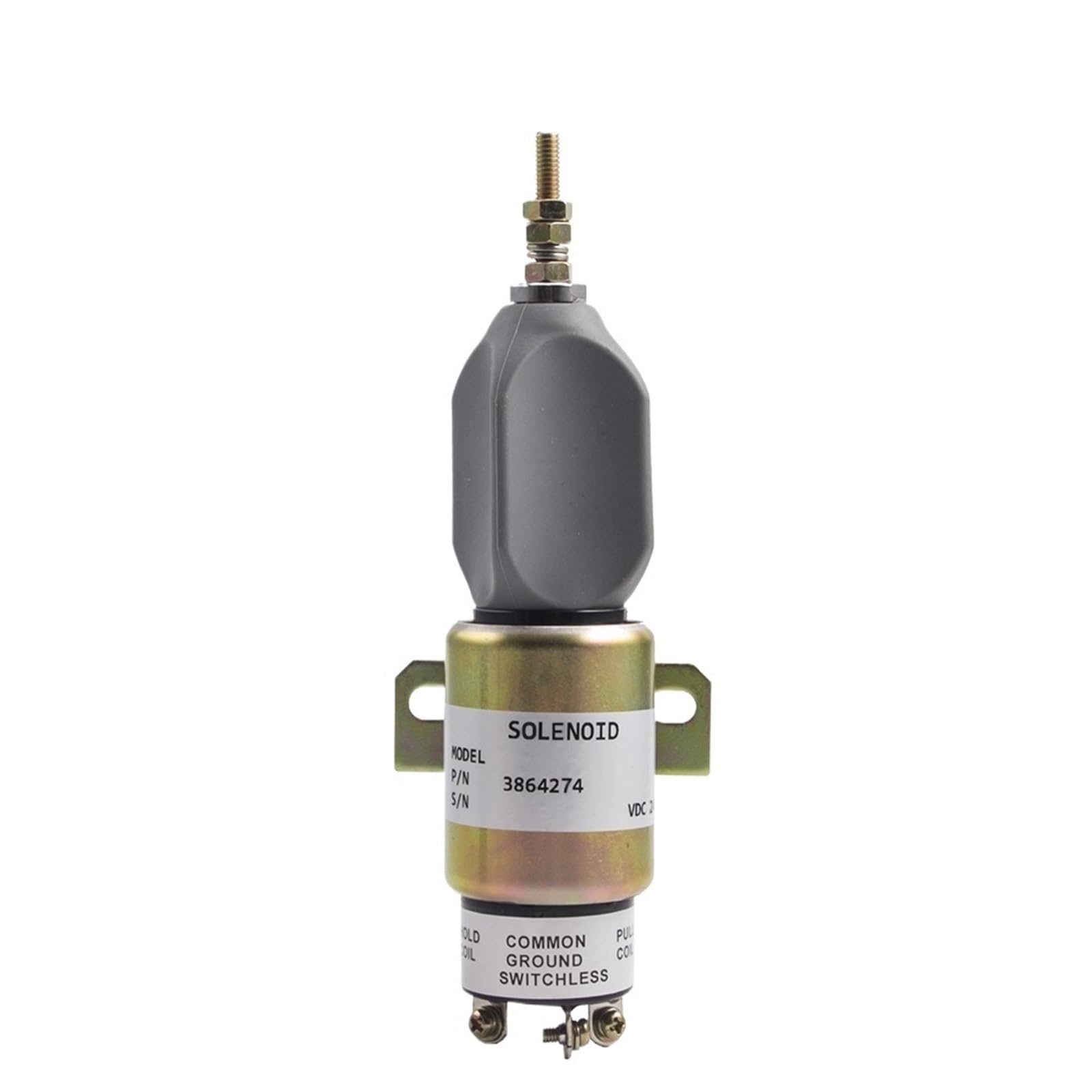DLTBYWAQZ 3864274 Diesel Generator Stop Solenoid Engine Fuel Flame Out Valve(12V)
