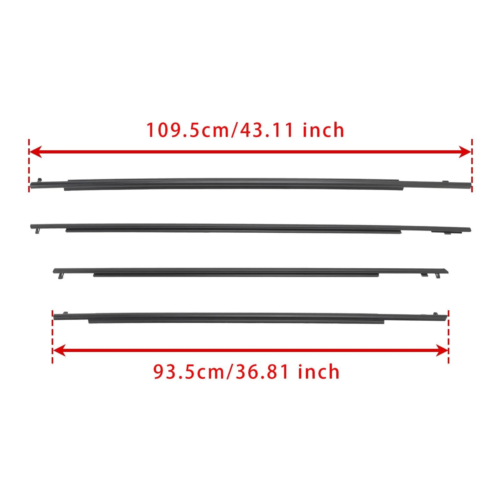 Striscia Tenuta Portiera 4 Pezzi Guarnizione Esterna Cintura In Vetro Porta Per Toyota Per Prius 2010-2015 Accessori Auto Guarnizioni