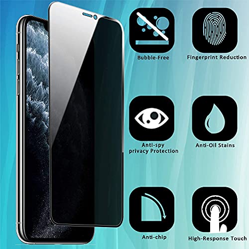 Image of Privacy Tempered Glass Screen Protecter For iPhone 14 Plus /iPhone 14+ /iPhone 13 Pro Max (6.7) inch 2022 | Edge to Edge Anti Spy Film (Edge to Edge Full Coverage) Case Friendly - 1 Pack