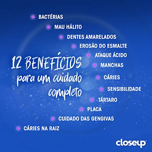 Close Up Creme Dental Multivitaminas +12 Benefícios Branqueador 85G