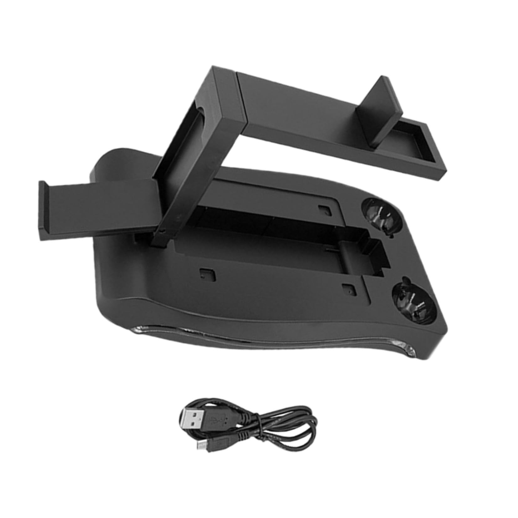 Veemoon Stazione di Ricarica per Controller Vr, Supporto e Organizer in Abs Nero, per Console Gioco Vr, Accessori Gaming