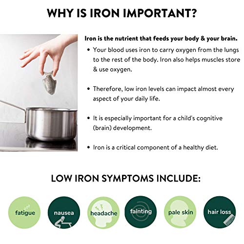 Lucky Iron Fish, A Natural Source of Iron and 4oz Natural Protection Oil - A Cooking Tool to Add Iron to Food and Water, An Iron Supplement Alternative – Apply Oil to Your Fish to Prevent Rust