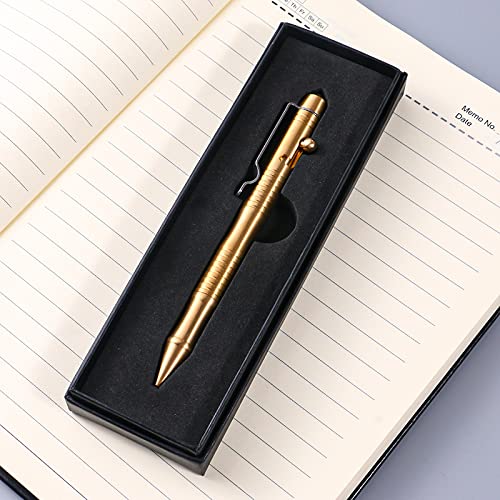 Smootherpro Solid Brass Bolt Action Pen Heavy Duty For Tremor Parkinson Arthritic Hands Business Office Signature Edc Pocket Carry (Bb201) #TOP6