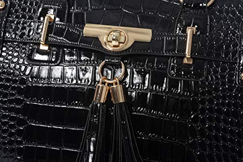 Image of JKM & Company Rolling Laptop Bag for Women | Designer Wheeled Briefcase | Fits 13-17 inch Laptops | Office Travel Computer Case