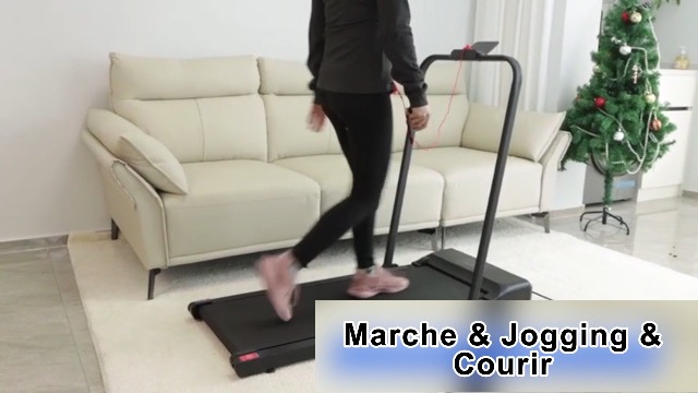 Tapis De Course FOXSPORT 2 En 1 – Accoudoirs, Télécommande, Vitesse 1-10 Km/h, Moteur Silencieux