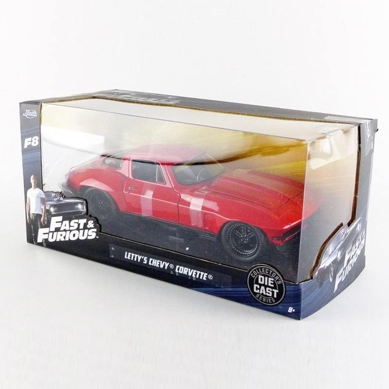 Fast & Furious 1:24 Letty's 1966 Chevy Corvette Die-cast Car, Toys for Kids and Adults
