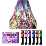 Temporary Hair Chalk Comb, Ociga Hair Color Comb with Non-Toxic and Safe for Kids, Great for Festivals Party Cosplay DIY (6-colors)