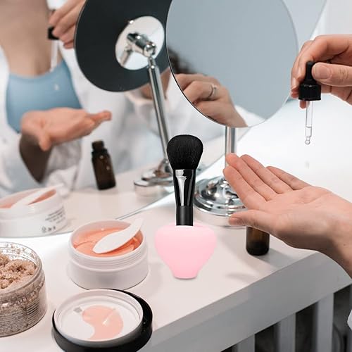 Miniatura 2 de Zerone Fundas para brochas de maquillaje, estuche organizador de brochas de silicona para almacenamiento de maquillaje, soportes reutilizables para