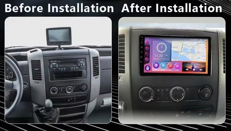 Radio coche 2 DIN para Benz Sprinter con GPS y Android Auto para guiar tus rutas 3