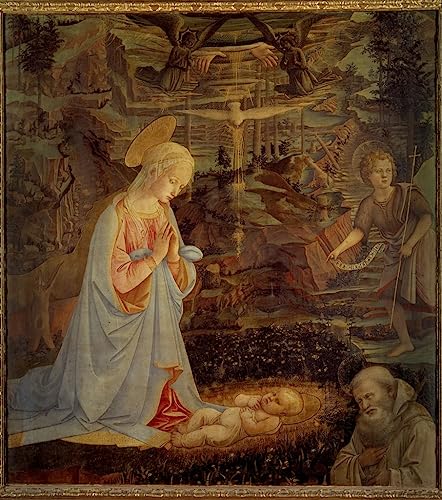 Impression d'art Vierge à l'Enfant Jésus Fra Filippo Lippi pour créer un coin lecture apaisant