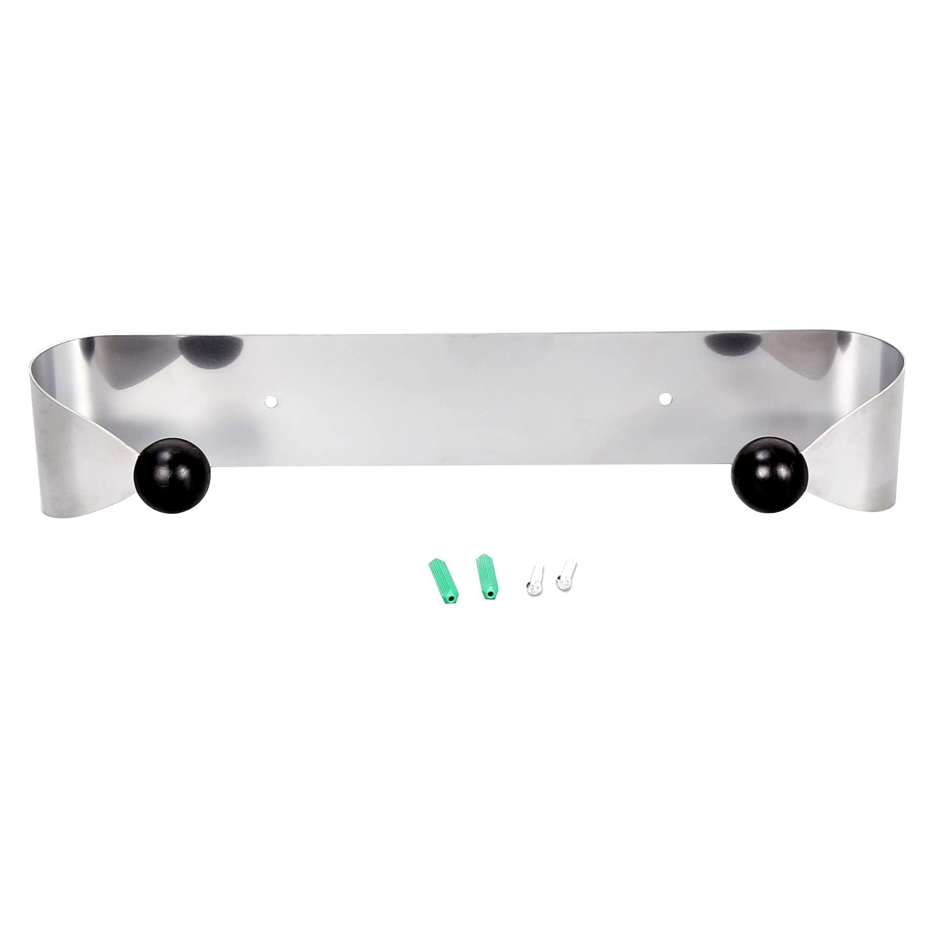 ECOTRIC Wall Mount Paper Towel Rack, Stainless Steel Kitchen Paper Towel Holder Under Cabinet?Silver Stylish Convenient Rollable Space-Saving Design