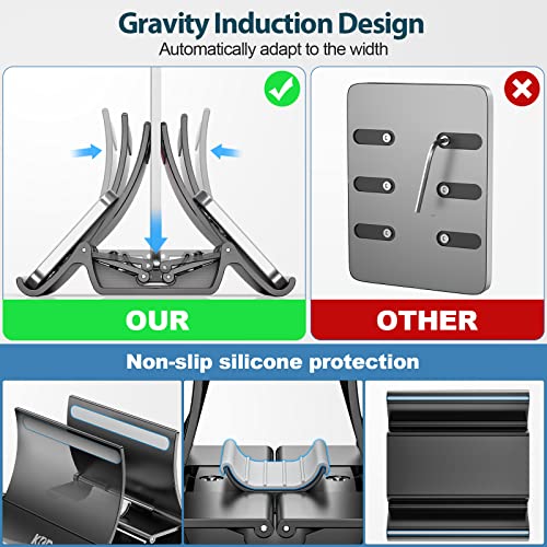 Vertical-Laptop-Tablet-Stand-Gravity-Lock-Auto-Shrink-Desktop-Notebook-Holder-for-Desk-Organizers-and-Storage-Compatible-with-MacBook-Air-Pro-Samsung-HP-Dell-Microsoft-Surface-and-Gaming-Laptops