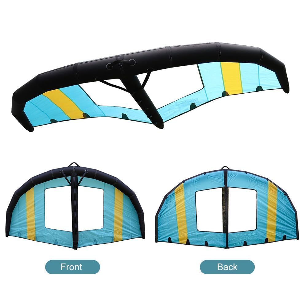 Tabla inflable de aluminio con vela de windsurf para adultos, tela Oxford duradera y PVC, ideal para deportes acuáticos y esquí de nieve surf