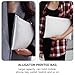 BESPORTBLE Alligator Print Clutch Bag Envelope Purse White Fashion Woman Bag Creative Handheld for Women
