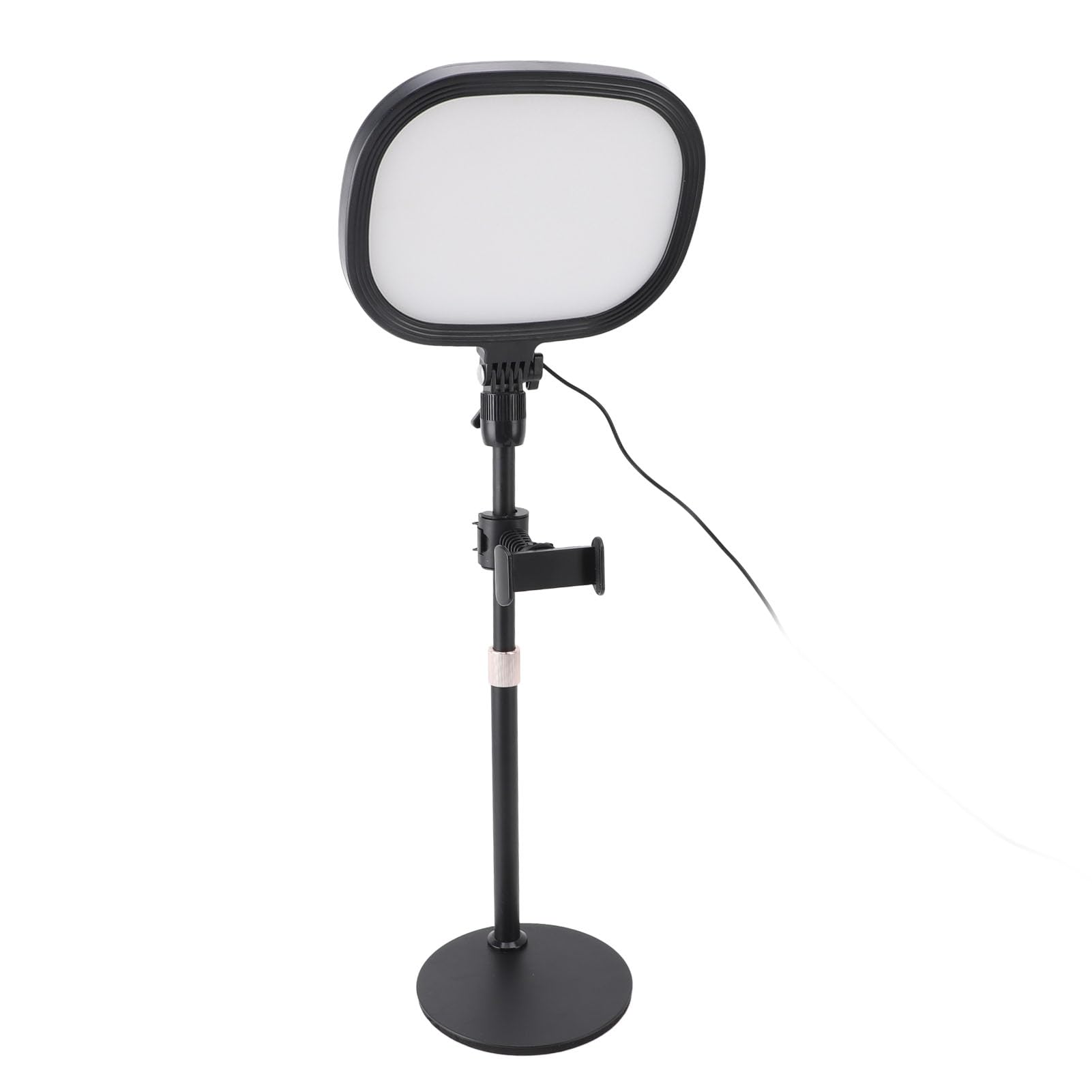 Cryfokt Kit di Illuminazione per Videoconferenze da Tavolo con Design a Luce Morbida e Supporto per Telefono per Videochiamate e Trucco con Zoom