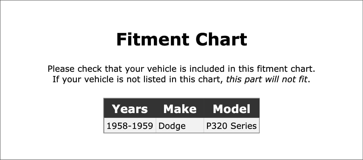 Rear Outer Manual Transmission Input Shaft Bearing Compatible With Dodge P320 Series 1958 1959 PC-233352