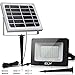 Foco Solar CLY 60 LED Luz Solar Lámpara Solar Exterior 60 LED con Batería 4000mAh Panel Solar ENCENDIDO/APAGADO Automáticamente IP66 Impermeable, Lámpara Solar para Jardín, Calle y Garaje