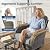 Weaxty Wicker Patio Furniture Set with Swivel Rocker Chairs Outdoor Loveseat Sofa and Rattan Coffee Table, 5 Pieces Outdoor Conversation Sets for Patio Porch Deck Backyard Poolside, Dark Gray