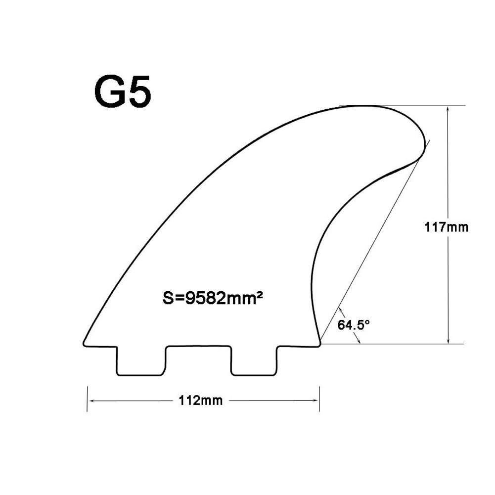 Aletas para Tablas De Surf, Verde + Negro Quad Viper Aletas para Surf FCS G5 Aletas para Surf Tablas De Surf Peine De Fibra De Vidrio Tri Set Thruster Tabla De Surf Thruster