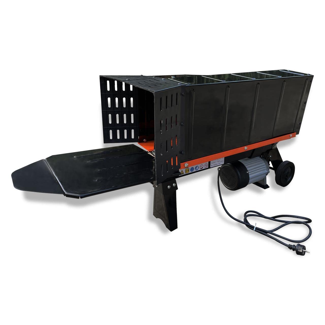 FUXTEC Cortadora de Troncos Eléctrica Hidráulica Horizontal 7 Toneladas 2300W - Longitud máxima de la madera 52cm y diámetro 25cm - Sin Chasis/Soporte de Ruedas