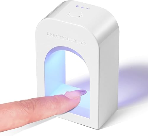 MIRAGE LAYON Mini lámpara LED de uñas, innovadora lámpara de uñas de gel, lámpara UV para uñas de gel, sensor inteligente de luz de uñas de secado