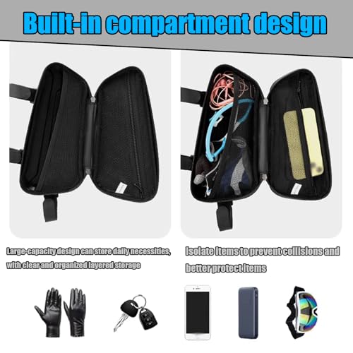 Alforja impermeable para motocicleta SV650, SV650S y SV650X, con estructura triangular y carcasa rígida, tipo colgante lateral, multiusos, sin logotipo (otros modelos opcionales) miniatura 7