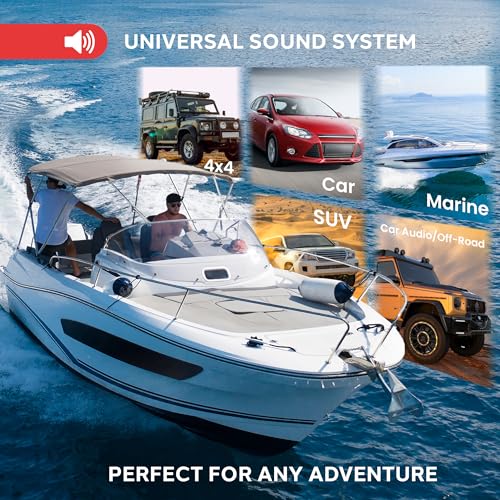 Image of Pyle Hydra Marine Amplifier Upgraded Elite Series 400 Watt 2 Channel Bridgeable Audio Amplifier- Waterproof, Dual MOSFET Power Supply, GAIN Level Controls, RCA Stereo Input & LED Indicator - PLMRA200