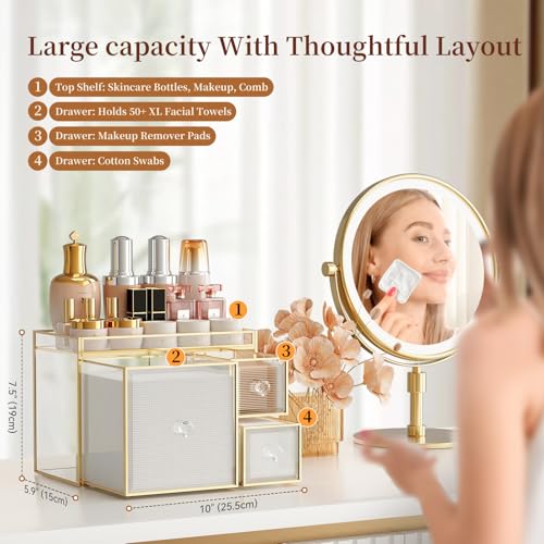 30% de descuento en soporte para toallas faciales con 3 cajones - Image 3