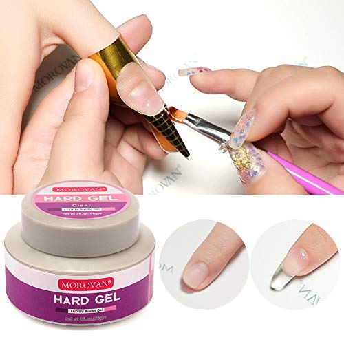 Morovan Led/Uv Hard Gels Builder Nail Gel Extension Strengthen Uv Art Manicure Set thumb #7
