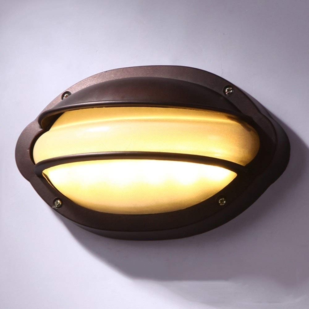 Lampe murale LED étanche d'intérieur et extérieur en verre