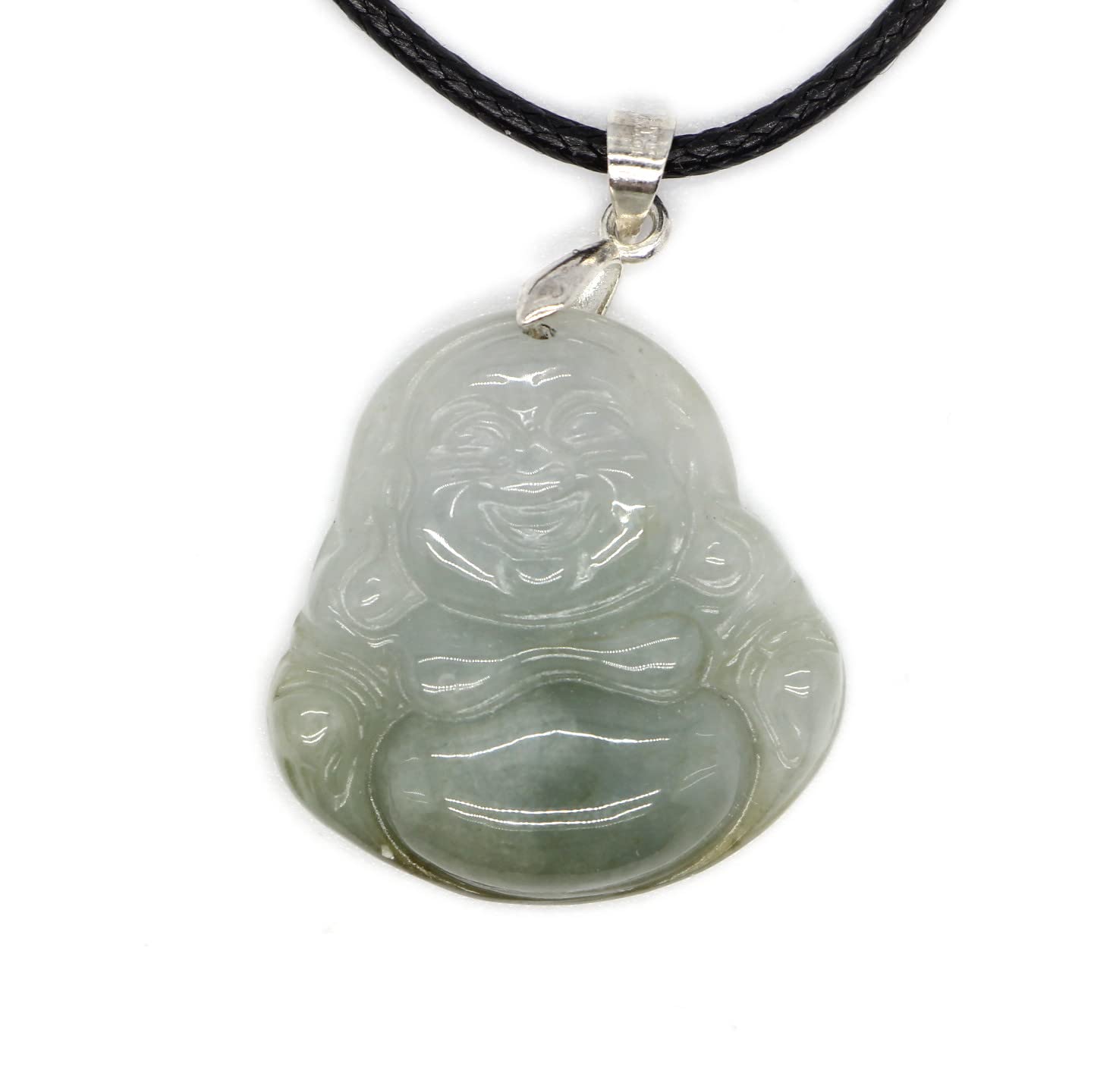 jade-collector.com' Type A Certified Jadeite Jade Necklace Pendant Budai Series medium, jade, jadeite jade
