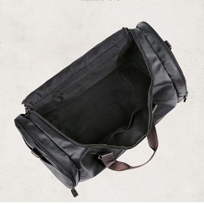 Pu Travel Bag Men's Business Trip Duffel Bag Travel Backpack Version Hand Bill Shoulder Large Handbag4