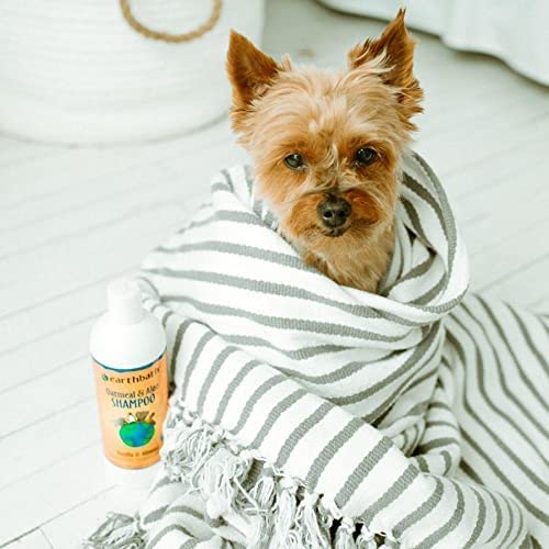 Earthbath Oatmeal & Aloe Pet Shampoo - Vanilla & Almond, Itchy & Dry Skin Relief, Soap-Free, For Dogs & Cats, 100% Biodegradable & Cruelty Free, Give Your Pet That Heavenly Scent - 16 Fl. Oz (2 Pack) #TOP6