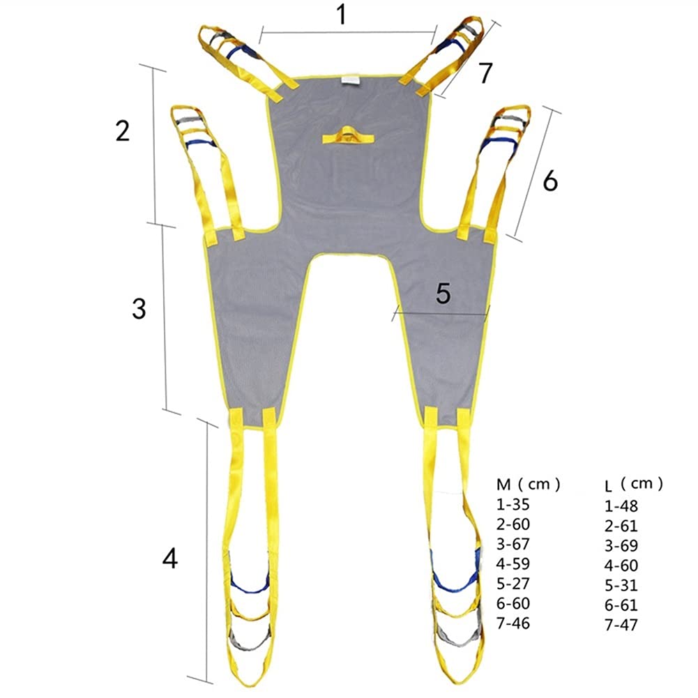 Grúa de paciente portátil Equipo Paciente Caminar forhonda de la banda de transferencia con altura ajustable para Bariátrico, Enfermería,Anciano, Discapacitado, Cuerpo Completo Y Postrado En Cama