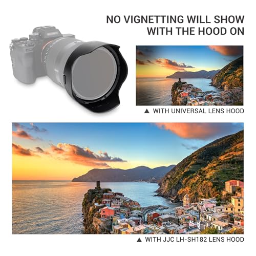 Image of JJC ALC-SH182 Lens Hood Shade for Sony FE 28-70mm f /2 GM Lens (SEL2870GM) | Bayonet, Reversible, No Vignetting, Replace Sony ALC-SH182 Lense Hood, Allow to Attach 86mm Filter & Lens Cap, No Vignetting