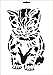 Produktbild UMR-Design W-044 Cat Wand/Textilschablone Grösse A5