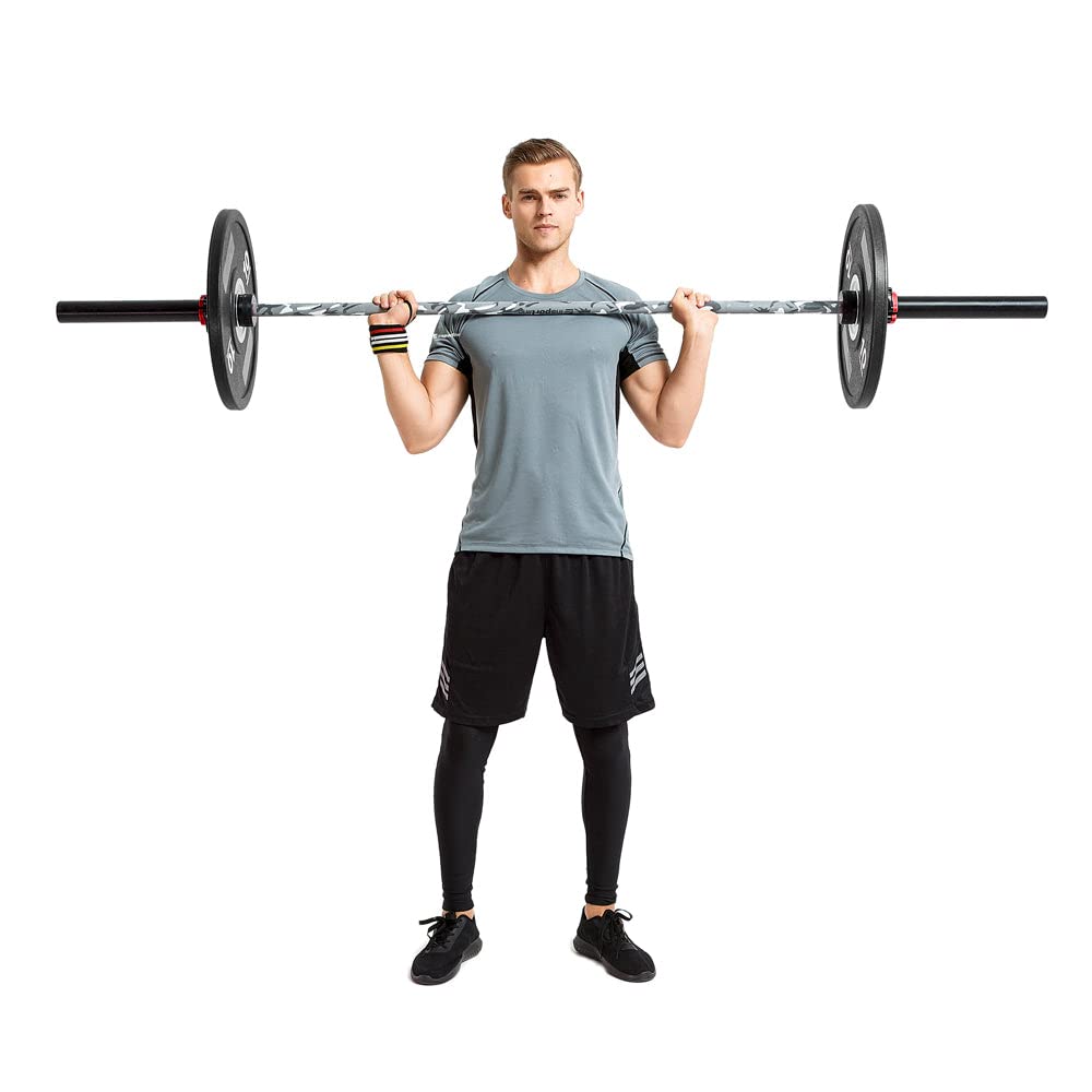 InSPORTline Olympic 2 m stalowa sztanga z łożyskami - moro (675 kg)