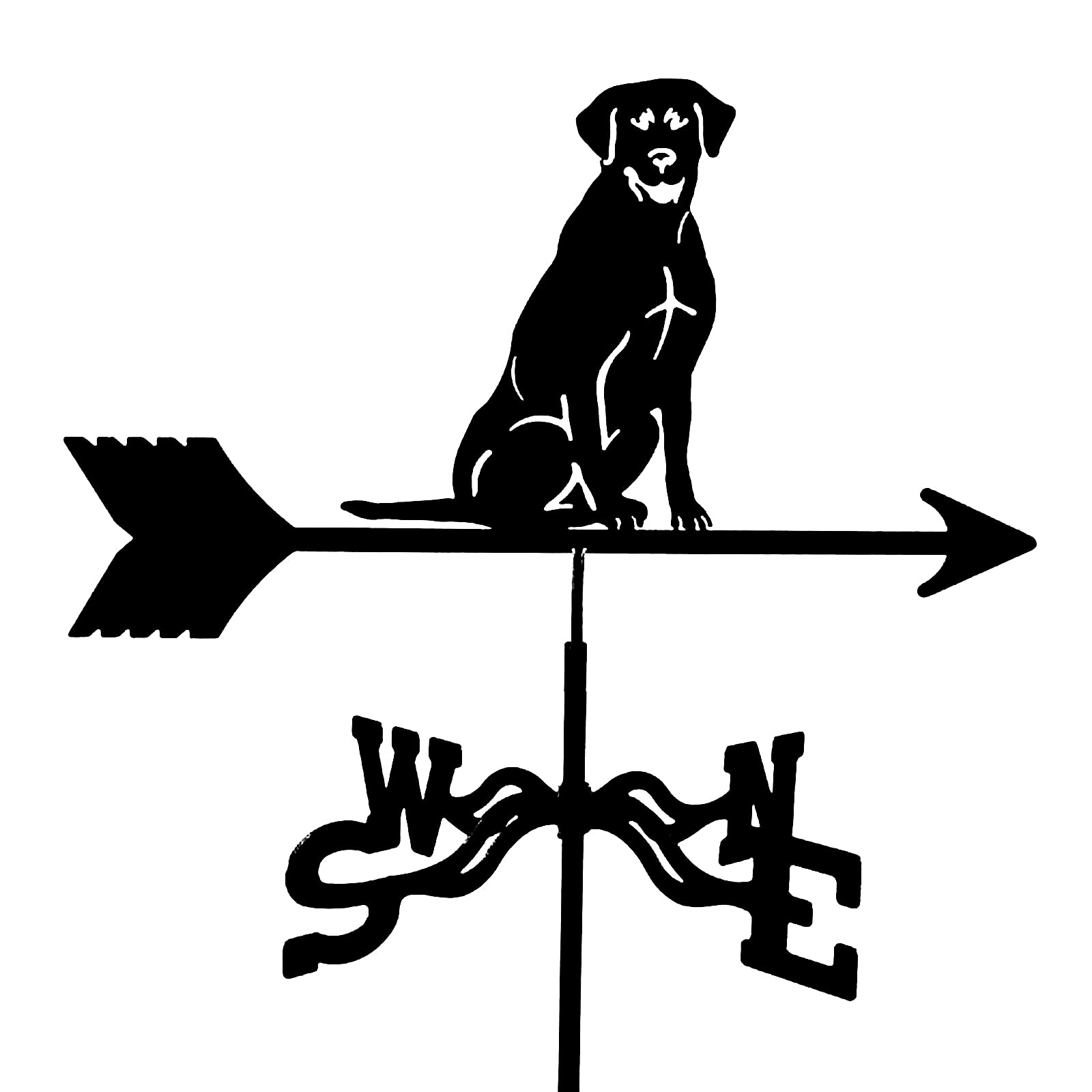 TAXXII Metal Outdoor courtyard weather vane wrought iron vanes Weathercock, Weathervane Wind Direction Indicator for Garden Decor Roof Ornament, Vane Courtyard Decoratio