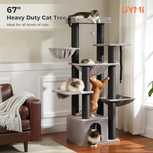 Torre para Gatos XXL resistente, 67" para uso interior miniatura 2